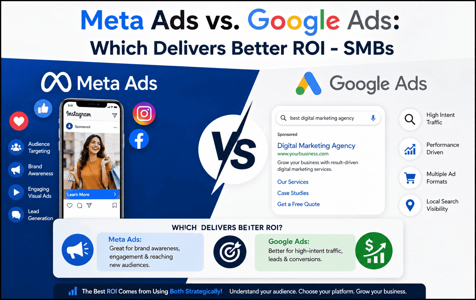 Meta Ads vs. Google Ads: Which Delivers Better ROI for Coimbatore SMBs?